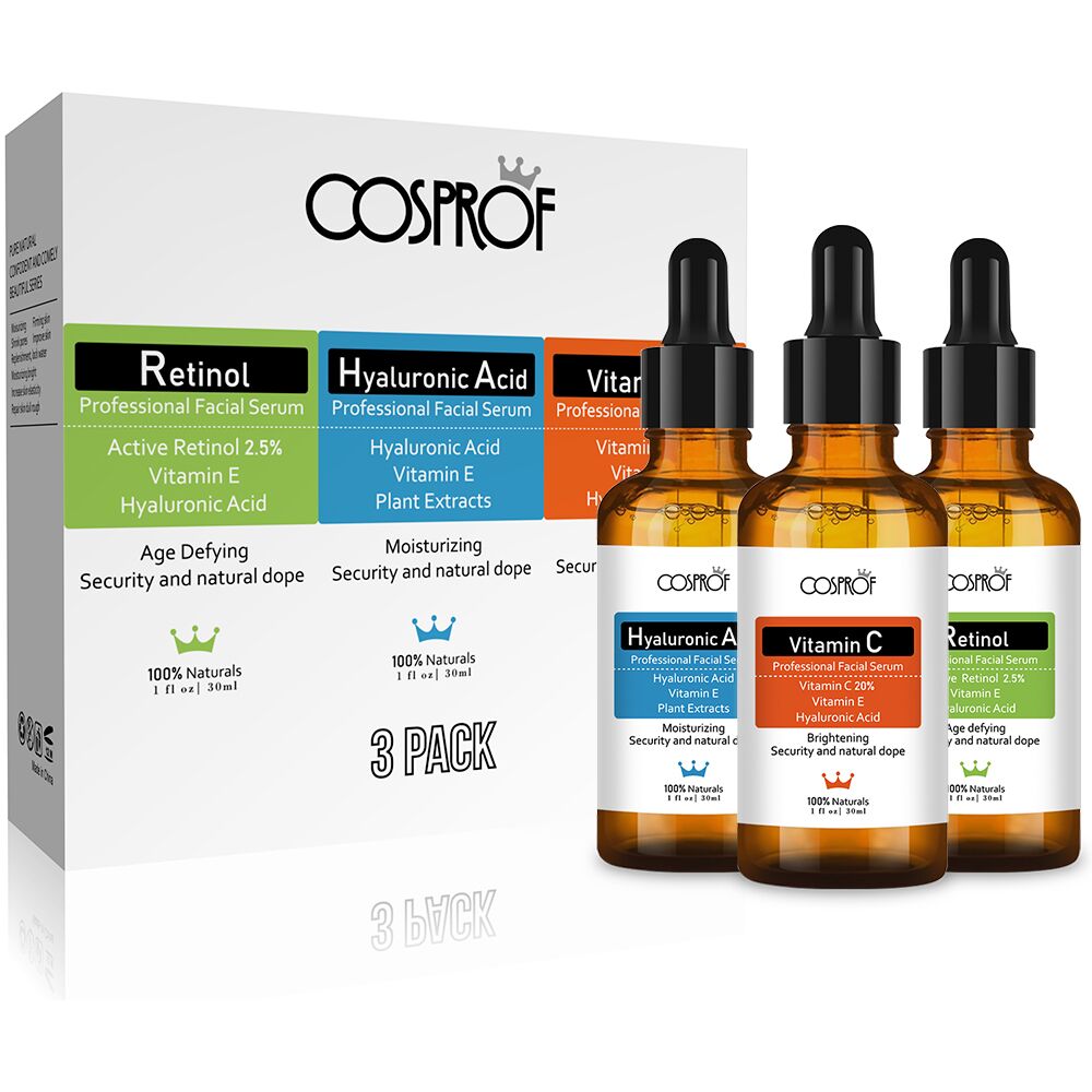 Vitamin C + Hyaluronic Acid + Retinol Serum Trio